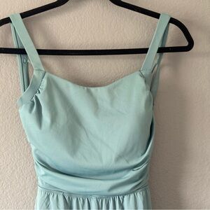 HALARA Teal Sleeveless Jumpsuit